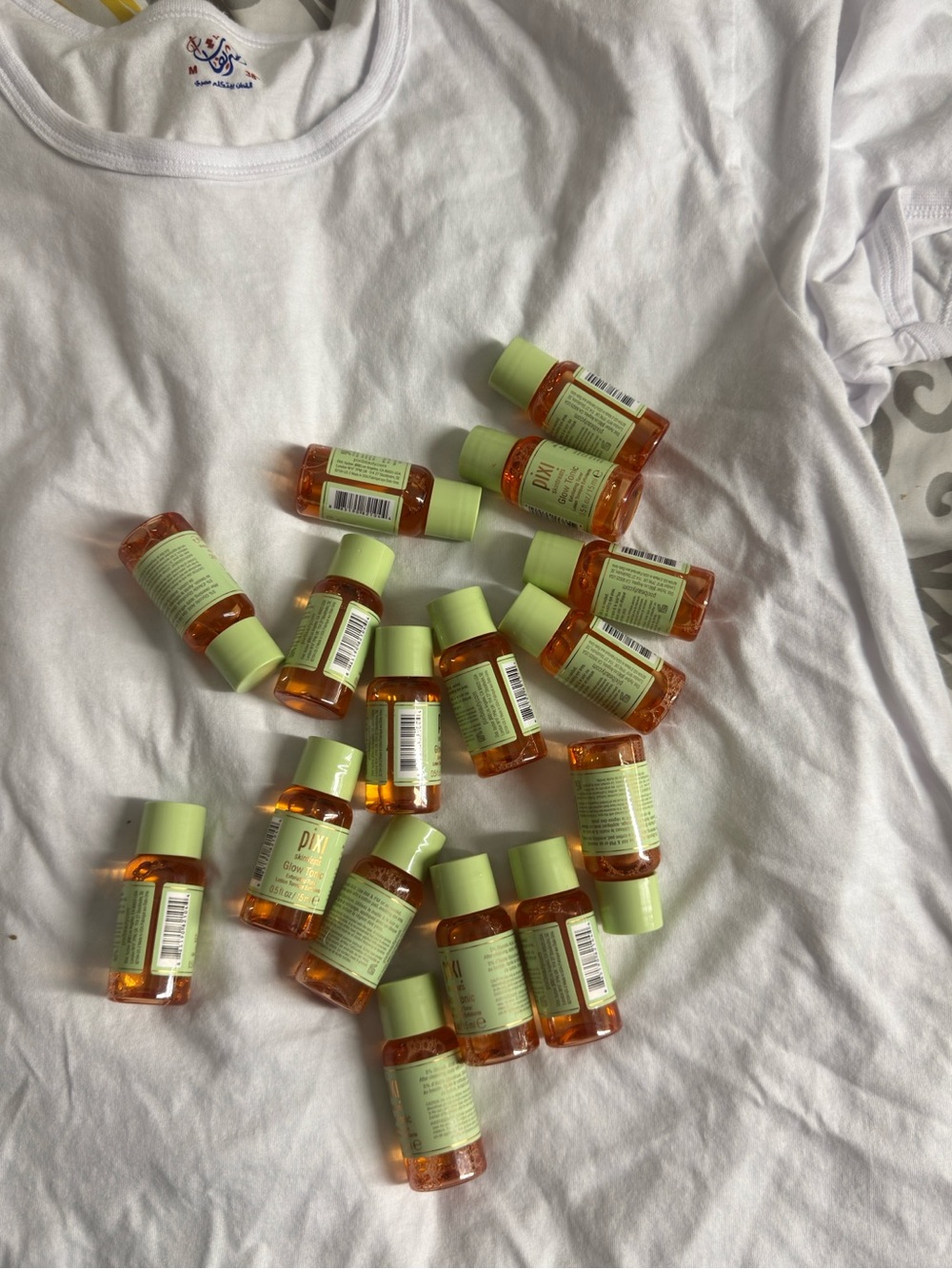 Pixi Mini Serums in Green Caps & Amber Bottles
